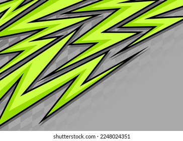 Abstract background with arrow lightning pattern and gradient checkered flag pattern. Racing themed background with some copy space area