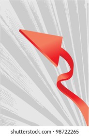 Abstract Background with Arrow Sign