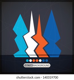 Abstract background with arrows