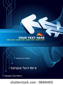 Abstract background with arrows