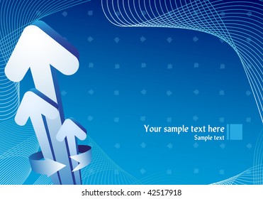 Abstract background with arrows