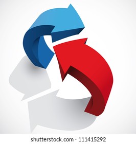 Abstract background with arrows. Eps10 .Image contain transparency and various blending modes
