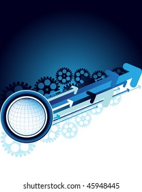 Abstract background with arrows and place for your text