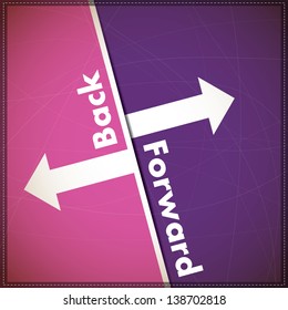 Abstract background with arrows and text