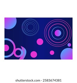 AN abstract background art consisting many colorful circles