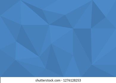 Abstract background art made with polygonal and triangular shapes in blue tones. Modern vector art.