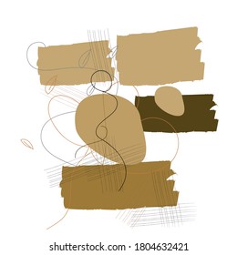 Abstract background in art nouveau style. Modern. Autumn background for presentation.