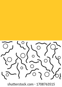 Abstract background art print isolated vector illustration. Trendy template for wallpaper design. Colorful pattern backdrop. Scandinavian style. 