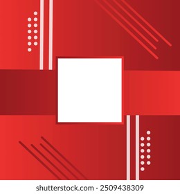 Abstract Background for Artistic Projects red gradient and white square
