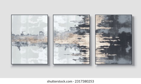 Abstract background, artistic texture with golden elements, modern fluid art pattern, vector