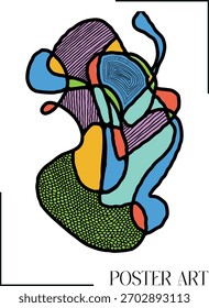 Abstractas activo de fondo. Arte vectorial, abstracto gráfico. Diseño. activo de Vector. Cartel. Medios sociales 3. Vector Abstractas Colorido Geométrico y Curvy patrón ilustración de fondo. 