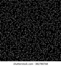 Abstract background with atomic mesh   - vector illustration 