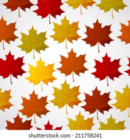 Abstract background with autumn colorful leaves.