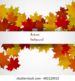 Abstract background with autumn colorful leaves.