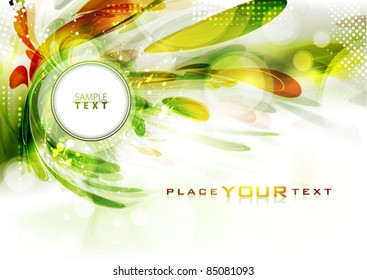 Abstract background in autumn colors. Vector