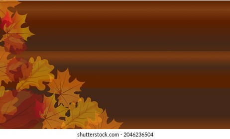 Abstract background, autumn leaf pattern, for banner, web design, flyer
