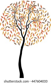 abstract background with autumn trees