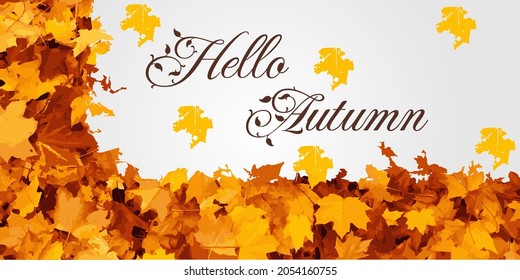 Abstract background autumn vector file that is also suitable for the social media, website, banner, poster, and others.