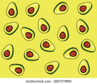 Abstract background, avocado on the background