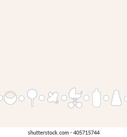 abstract background with Baby shower design elements. Vector eps 10  for brochure, booklet, poster.
