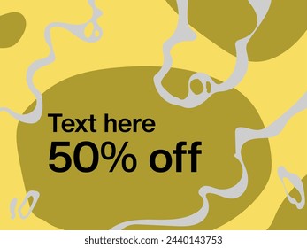 Abstract background (backdrop) with bubble, where you can put text (about sale, for example). Flat vector illustration. Sale, advertisement.