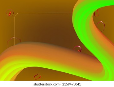 Abstract background backdrop fluid wave rainbow wallpaper art graphic design futuristic pattern vector illustration
