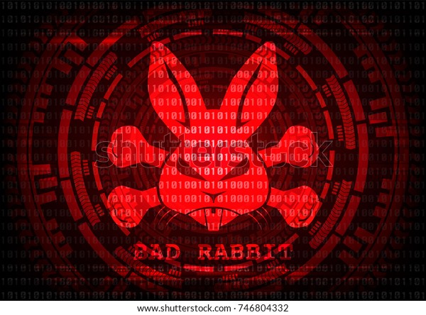 抽象的な背景不良ウサギのマルウェアウイルスの脅威 Wifiサイバーセキュリティーインフォグラフィックコンセプトのベクターイラストkrack のベクター 画像素材 ロイヤリティフリー