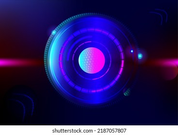 Abstract background with ball circle technology energy universe modern futuristic design pattern vector and illustration