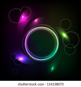 Abstract background with the ball and the color elements. eps10