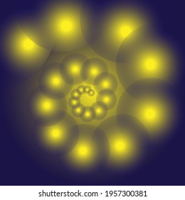abstract background ball glow in the dark
