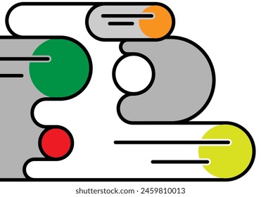 abstract background. a ball that goes fast
