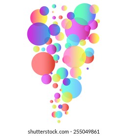 abstract background from balls