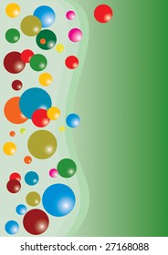 Abstract background for balls