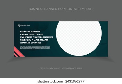 abstract background banner business horizontal. social media website promotion.