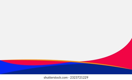Abstract background banner curve color design vector