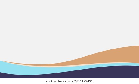 Abstract background banner curve color design vector