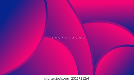 Abstract background banner curve gradient color design vector