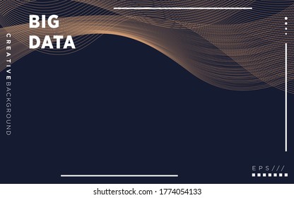 abstract background banner design, Modern Visualization Tech Poster. Glow Digital Particles. Big Data Concept.