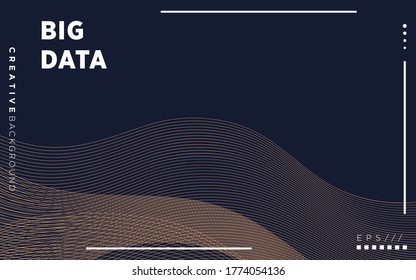 abstract background banner design, Modern Visualization Tech Poster. Glow Digital Particles. Big Data Concept.