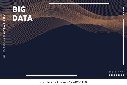 abstract background banner design, Modern Visualization Tech Poster. Glow Digital Particles. Big Data Concept.