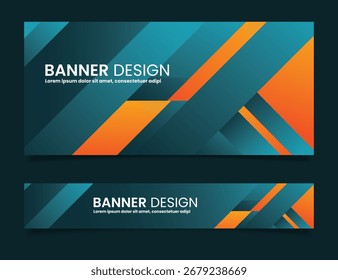 abstract background banner design template
