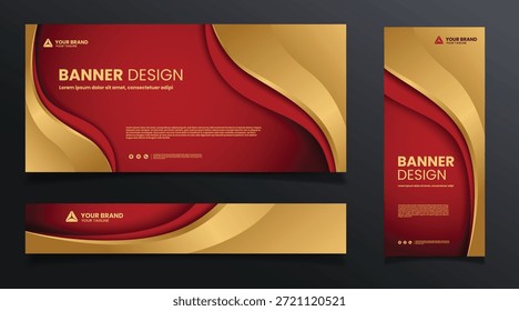 modelo de design de banner de plano de fundo abstrato