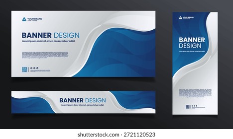abstract background banner design template