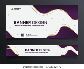 Modelo de design de banner de fundo abstrato