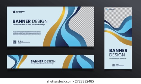 Modelo de design de banner de fundo abstrato