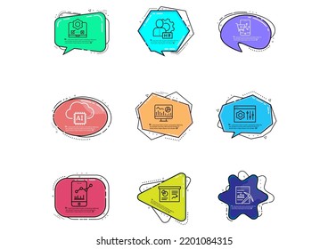 Abstract Background Banner Design Text Style Stock Market Icons