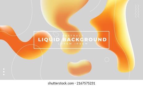 Abstract background banner with fluid shapes. Futuristic Liquid 3D for wall poster template, landing page, ui, ux, banner, social media . Vector illustration