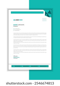 Abstract Background Banner Flyer Letterhead Design ,Clean business style letterhead bundle of your corporate project design.

