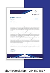 Abstract Background Banner Flyer Letterhead Design ,Clean business style letterhead bundle of your corporate project design.


