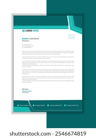 Abstract Background Banner Flyer Letterhead Design ,Clean business style letterhead bundle of your corporate project design.


